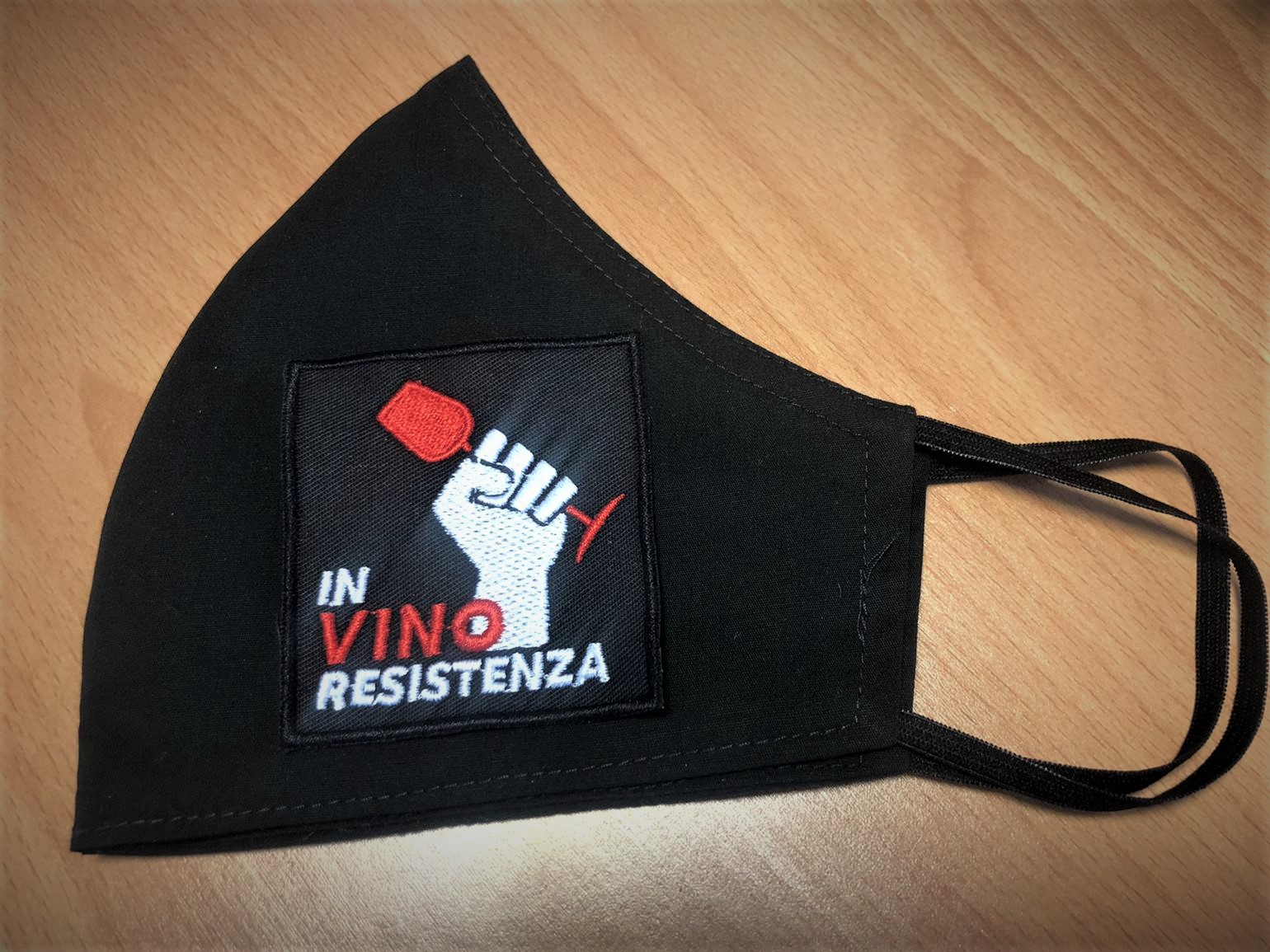 In Vino Resistenza Mundschutz! Handgenäht in Düsseldorf!